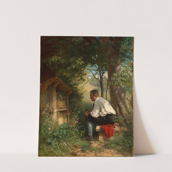 Der Bienenfreund (1863) by Hans Thoma