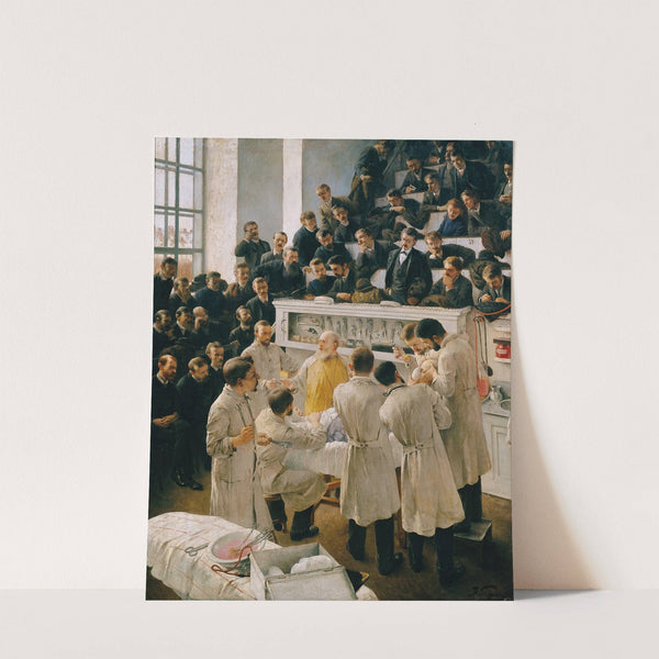 Der Billroth'sche Hörsaal im Wiener Allgemeinen Krankenhaus by Adalbert Franz Seligmann