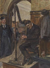 Der blinde Harfenist Paul Oprawil (1817 – 1900) im Metkeller ‘Zum Süßen Löchel’ (1898)
