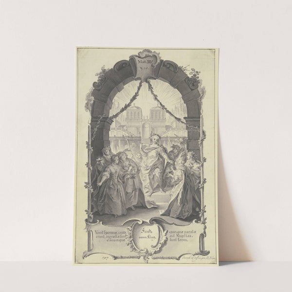 Der Bräutigam und die fünf klugen Jungfrauen by Johann Esaias Nilson