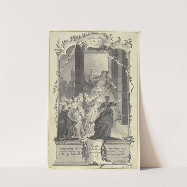 Der Bräutigam und die fünf törichten Jungfrauen by Johann Esaias Nilson