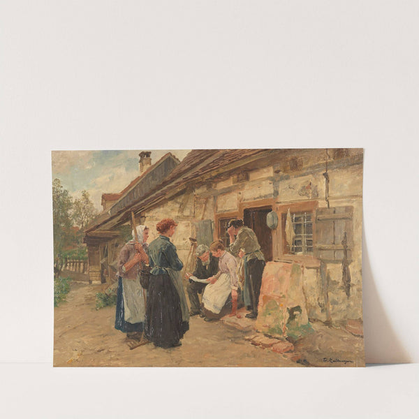 Der Brief aus Amerika (II) by Friedrich Kallmorgen