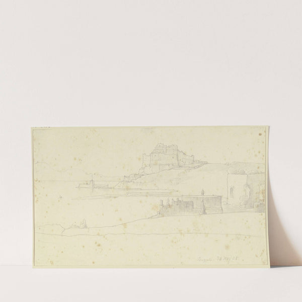 Der Castello aragonese in Baia (1825) by Nikolaus Hoff