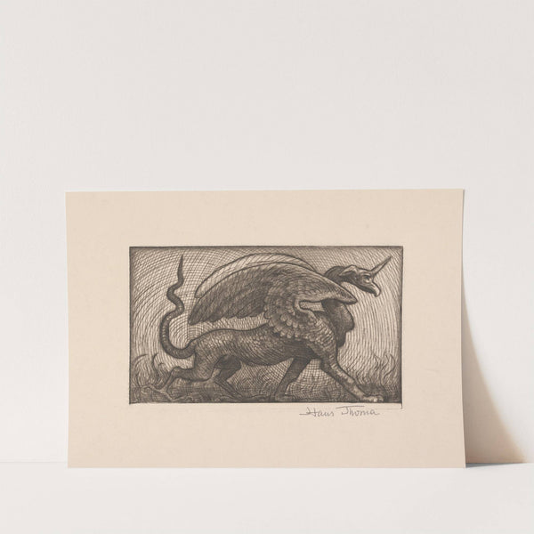 Der Drache (The Dragon) (1903) by Hans Thoma