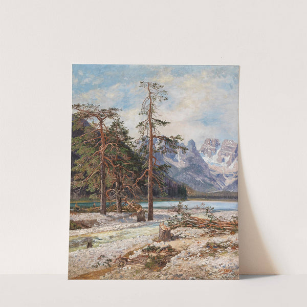 Der Dürrensee mit dem Monte Cristallo, Ampezzothal by Georg Holub