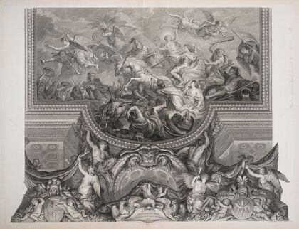 Crossing the Rhine in the presence of enemies, 1672 (1752)