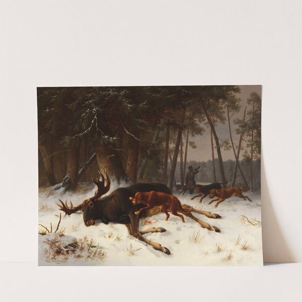 Der erlegte Elch by Wilhelm Reinhardt