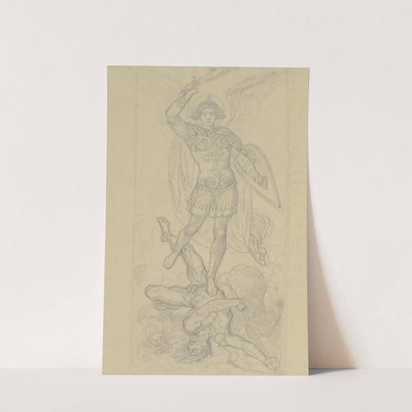 Der Erzengel Michael stürzt den Satan by Ferdinand Fellner