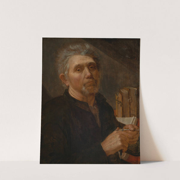 Der Evangelist Lukas, seine Feder schneidend by Jacob Gerritsz Cuyp