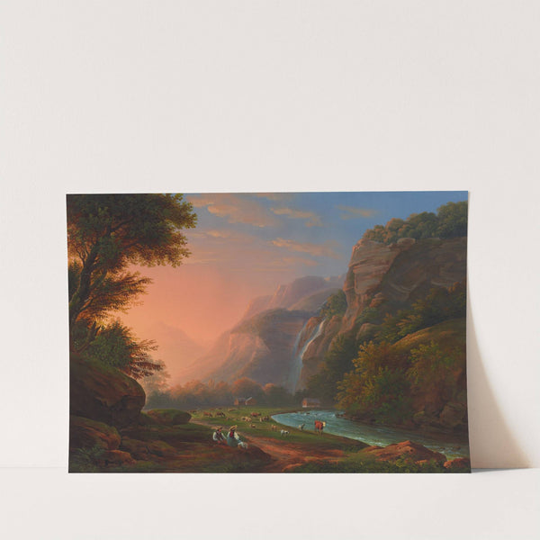 Der Falchernbach im Oberhaslital by Johann Heinrich Bleuler the Younger