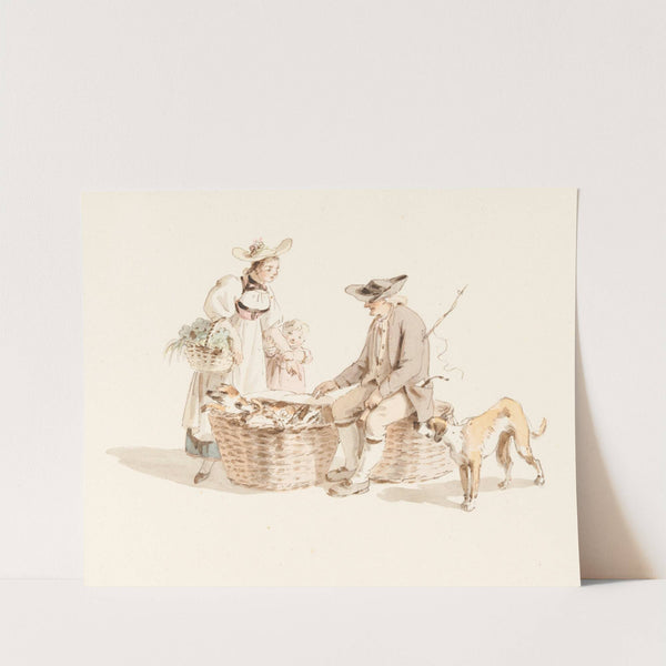 Der Ferkelhändler in Bern by Franz Niklaus König