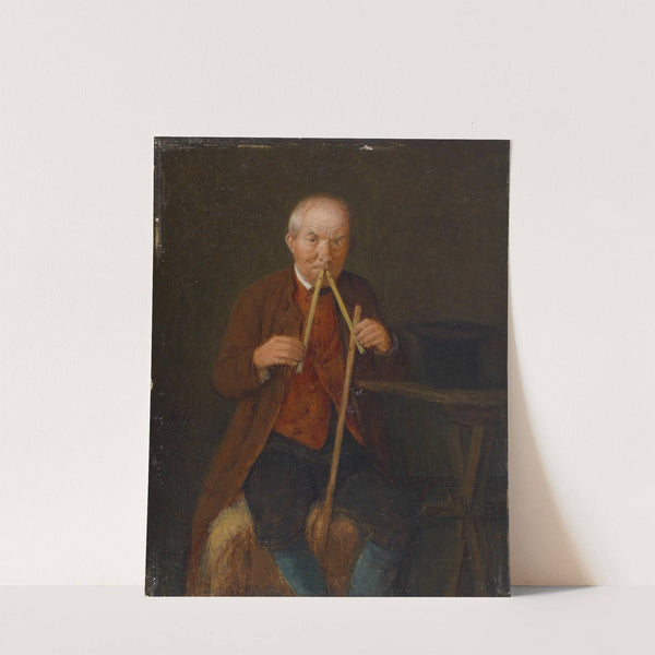 Der Flötenspieler (1871) by Michael Neder