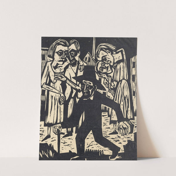 Der Fremde (Der Mann, der die Stadt durchstreift) by Hermann Scherer