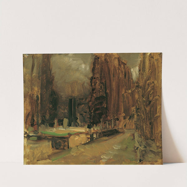 Der Friedhof bei Gravosa bei Ragusa (Studie zu Pax) by Emil Jakob Schindler