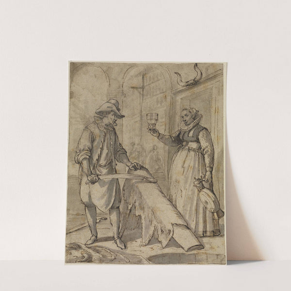 Der Gerber und seine Frau by Augustin Braun