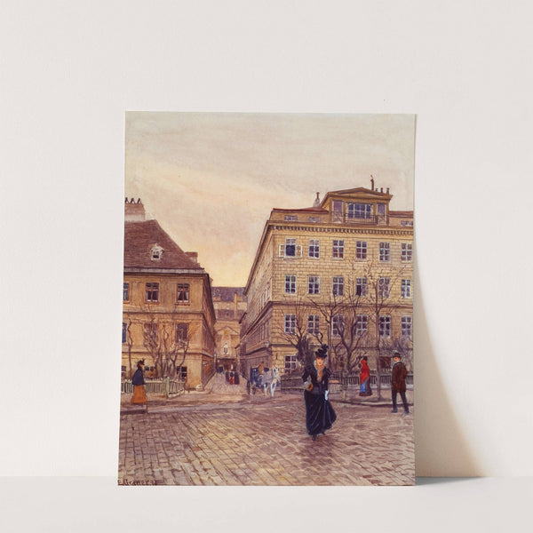 Der Getreidemarkt Und Die Papagenogasse In Wien (1897) by Ernst Graner