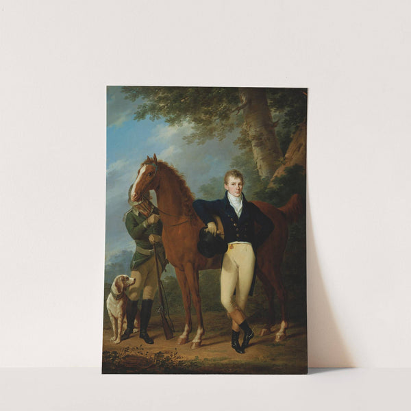 Der Glockengießer Johann Caspar Hofbauer mit Pferd und Jäger by Josef Kreutzinger