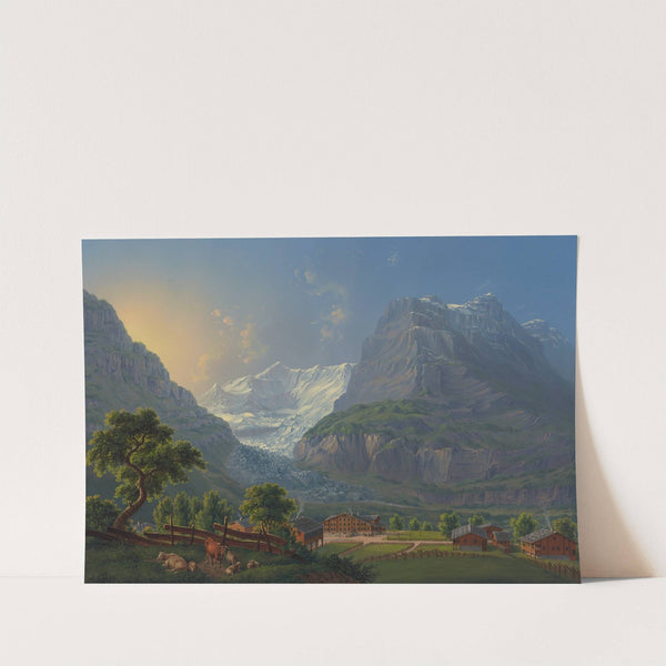 Der Grindelwaldglättscher im Canton Bern by Johann Heinrich Bleuler the Younger