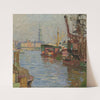 Der Hamburger Hafen (circa 1924) by Carl Moll
