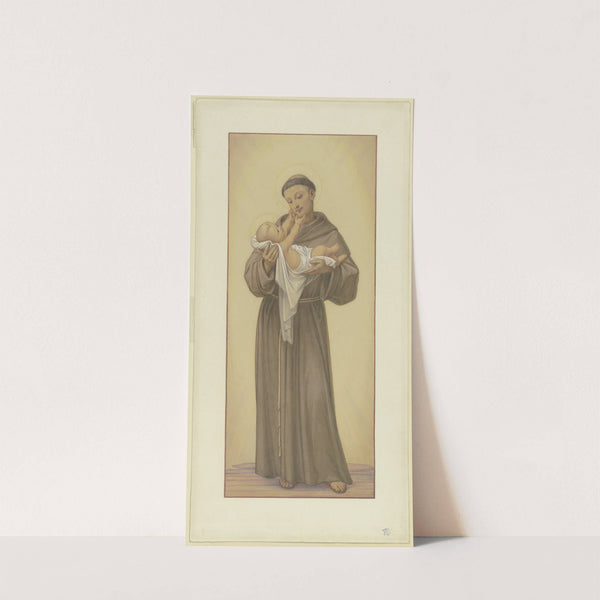 Der Heilige Antonius von Padua mit dem Jesuskind auf dem Arm, 1862 by Eduard von Steinle