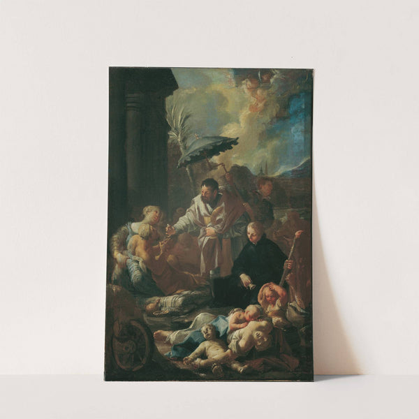 Der heilige Franz Xaver unter den Pestkranken in Goa by Paul Troger