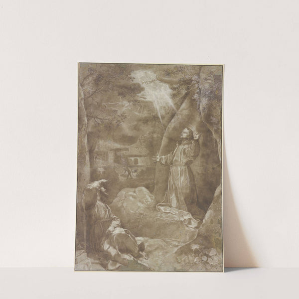 Der Heilige Franziskus empfängt im Beisein Bruder Leos von Assisi die Wundmale by Federico Barocci