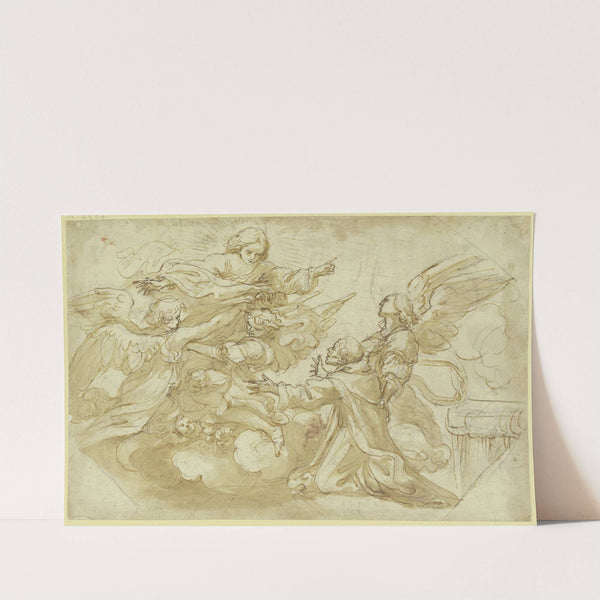 Der Heilige Franziskus wird in den Himmel aufgenommen by Cosimo Ulivelli