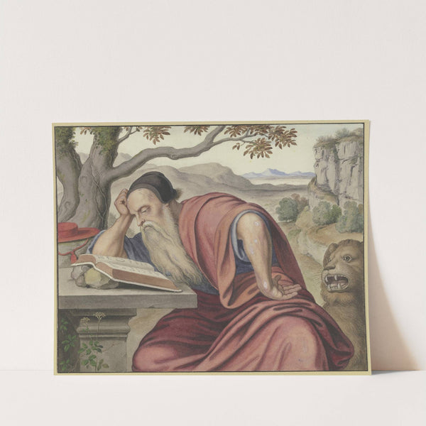 Der Heilige Hieronymus in einer Landschaft, lesend by Johann Heinrich Ferdinand Olivier