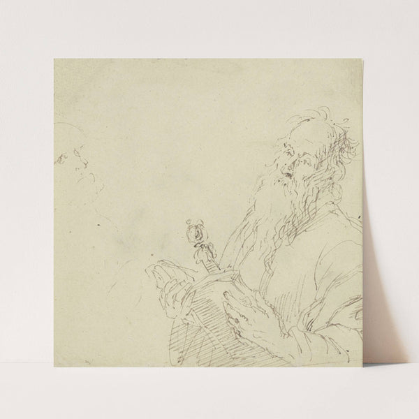 Der Heilige Paulus lesend, Halbfigur (ca 1670-1679) by Matthys van den Bergh