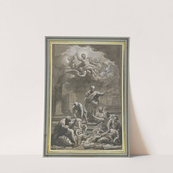 Der Heilige Petrus heilt die Kranken mit seinem Schatten by Jean Jouvenet