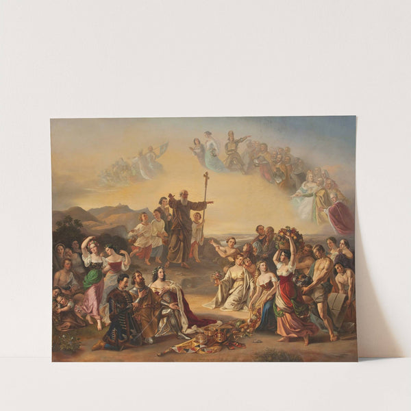 Der heilige Severin segnet das Land Österreich by Gustav Dittenberger von Dittenberg