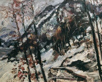 Der Herzogstand Am Walchensee Im Schnee