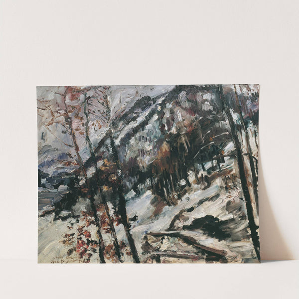 Der Herzogstand Am Walchensee Im Schnee (1922) by Lovis Corinth