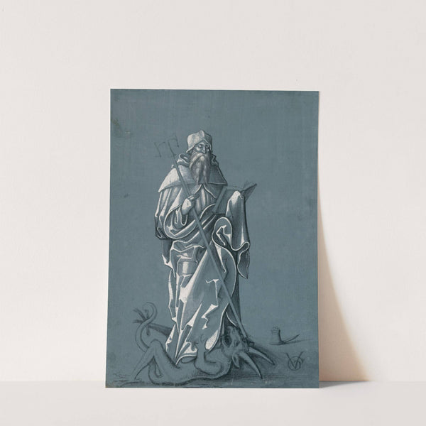 Der hl. Antonius, auf dem Teufel stehend by Urs Graf