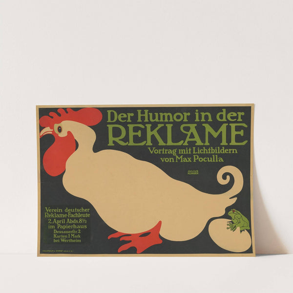 Der Humor in der Reklame. Vortrag von Max Poculla (1909) by Julius Klinger