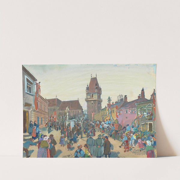 Der Hüter-Einzug in Perchtoldsdorf am 12. November 1939 (1939) by Oskar Laske