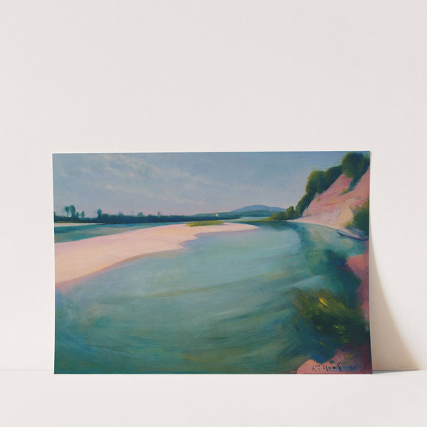 Der Inn bei Suben gegen Norden by Ludwig Ferdinand Graf