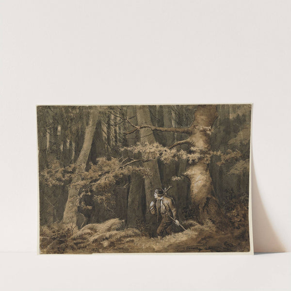 Der Jäger im Wald (1860) by Hans Thoma