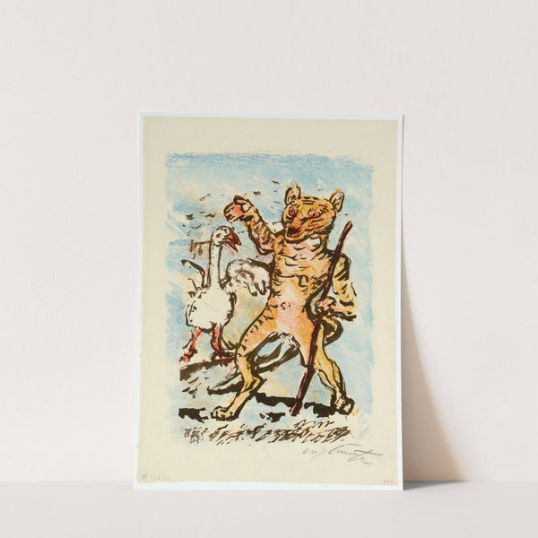 Der Kater Hinze Und Eine Singende Gans (1920) by Lovis Corinth