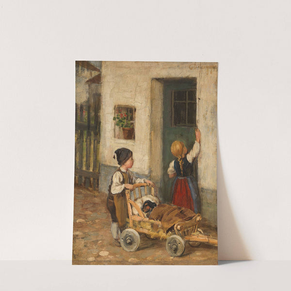 Der kranke Dackel (Ca. 1890) by Franz von Defregger