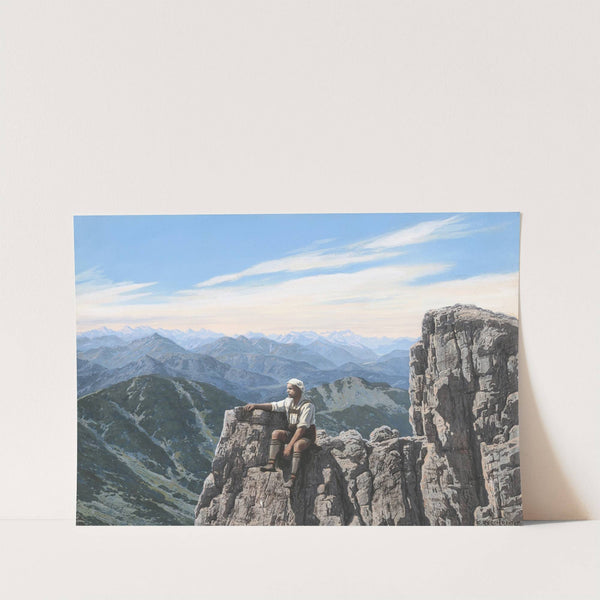 Der Künstler auf dem Plankenstein by Rudolf Reschreiter