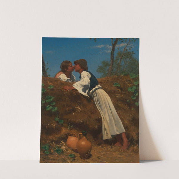 Der Kuss II (1864) by August von Pettenkofen