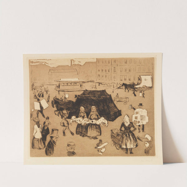 Der Leichenwagen. Potsdamer Platz (1902) by Edvard Munch