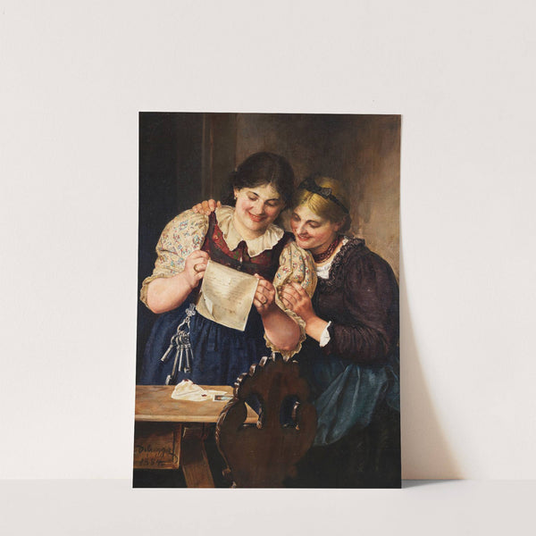 Der Liebesbrief (1884) by Franz von Defregger