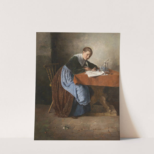 Der Liebesbrief by Adolf Hölzel