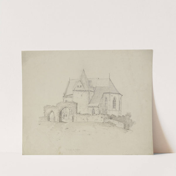 Der Lollarer Kirchberg an der Lahn by Victor Müller