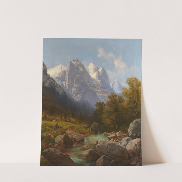 Der Maler im Gebirge (1884) by Carl Millner