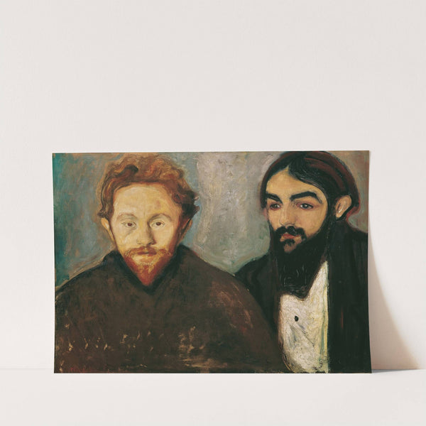 Der Maler Paul Herrmann und der Arzt Paul Contard (1897) by Edvard Munch