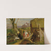 Der Maler und Spaziergänger in der Landschaft (‘Idyll’) (1830-1834) by Franz Krammer