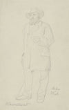 Der Maler Wick in ganzer Figur